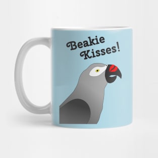 Beakie Kisses African Grey Parrot Mug